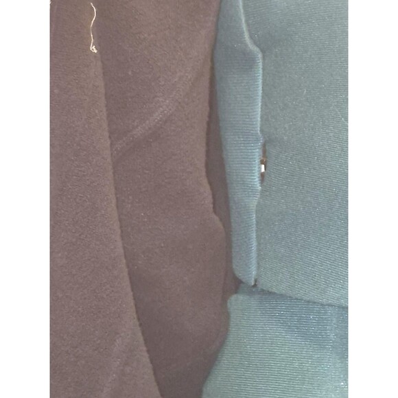 Free People Women's Jacket Large Layer Denim Hooded Weave Distress Teen Wolf - Picture 5 of 7